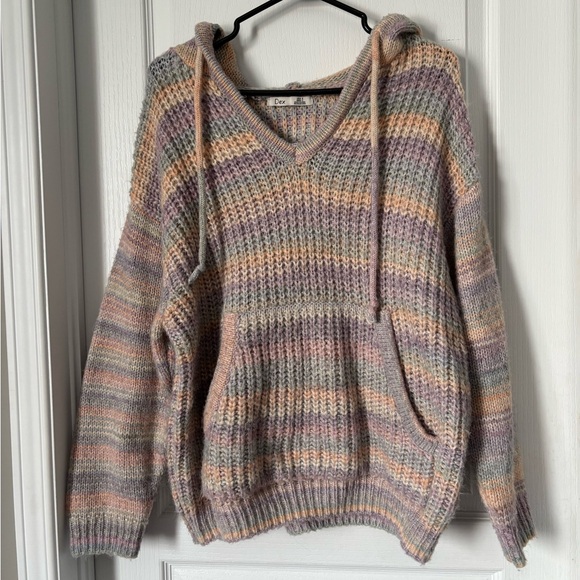 Dex Sweaters - Cotton Candy Knit Hoodie